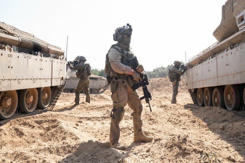 IDF troops operate inside the Gaza Strip
