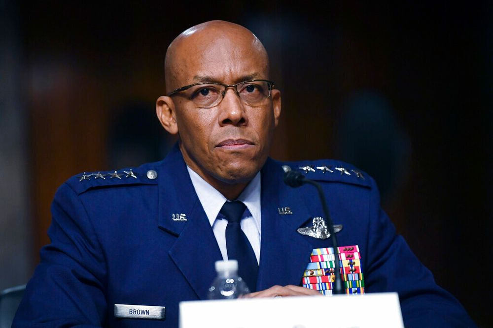 FILE - U.S. Air Force General Charles Q. Brown, chairman of the Joint Chiefs of Staff