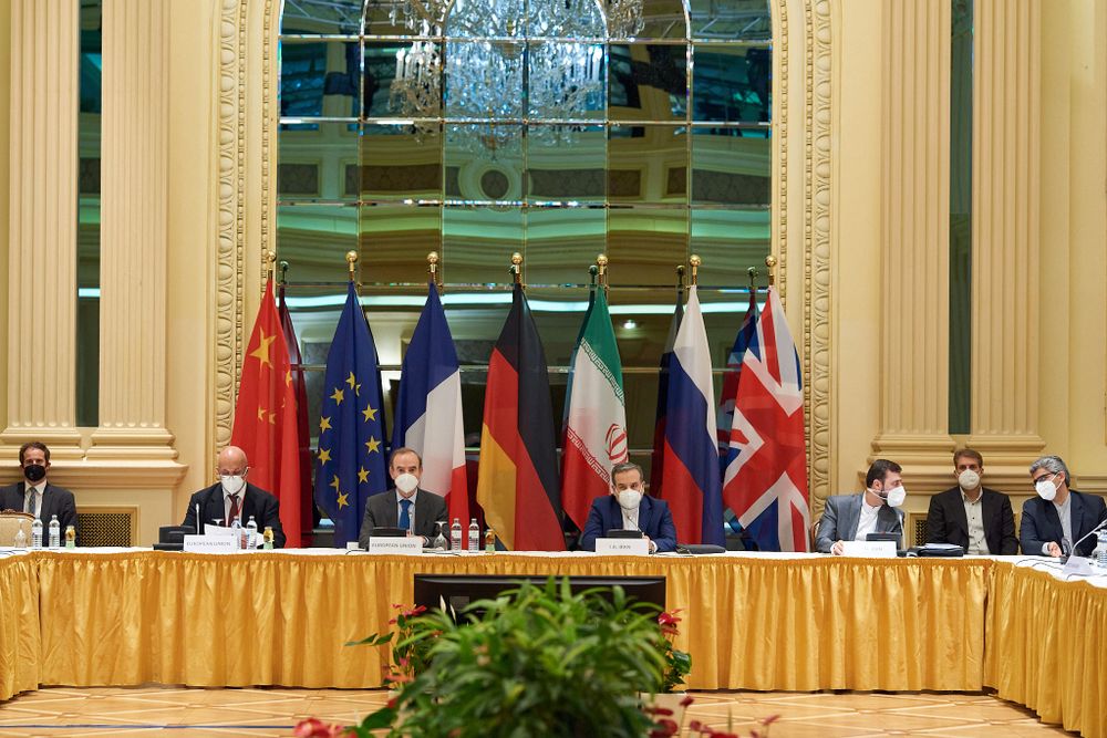 Réunion au Grand Hotel de Vienne pour des pourparlers sur le nucléaire iranien, le 1er mai 2021