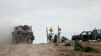 Frontière de la bande de Gaza près du camp Yiftach