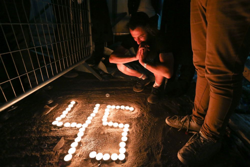 Ultra-Orthodox Jews light candles for the 45 victims who were killed in a stampede at Mt Meron. May 01, 2021.