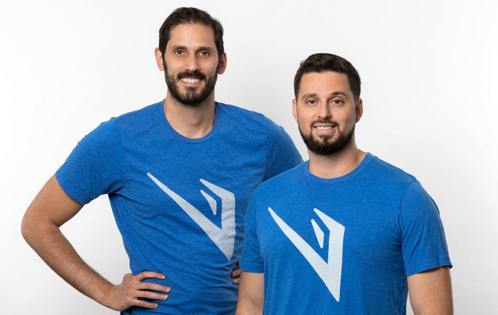Omri Casspi, (L), and David Citron, founders of the Sheva Foundation