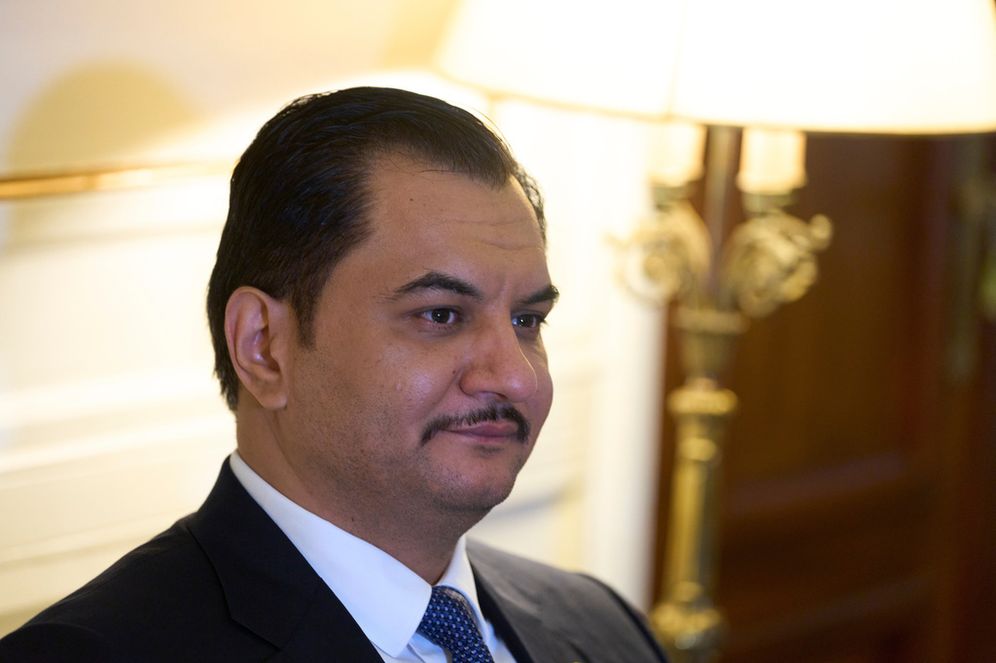 (AP Photo/Petros Giannakouris) Deputy Commander of the Libyan National Army, Lt. Gen. Saddam Haftar looks on during his meeting with the Greek Foreign Minister in Athens, on Monday, June 15, 2026 .