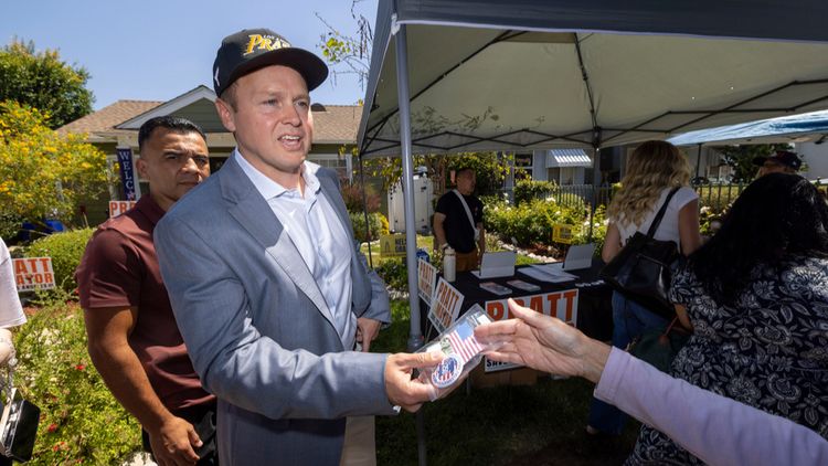 Spencer Pratt, ancien animateur de téléréalité américain et candidat à la mairie de Los Angeles 