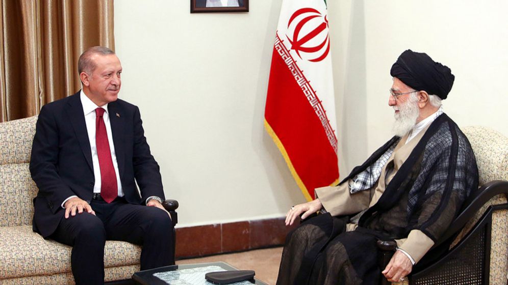 נשיא טורקיה רג'פ טאיפ ארדואן, והמנהיג העליון של איראן עלי ח'אמנאי, ארכיון