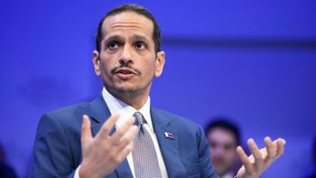 رئيس الوزراء القطري آل ثاني في المنتدى الاقتصادي العالمي في دافوس، 20 يناير 2026