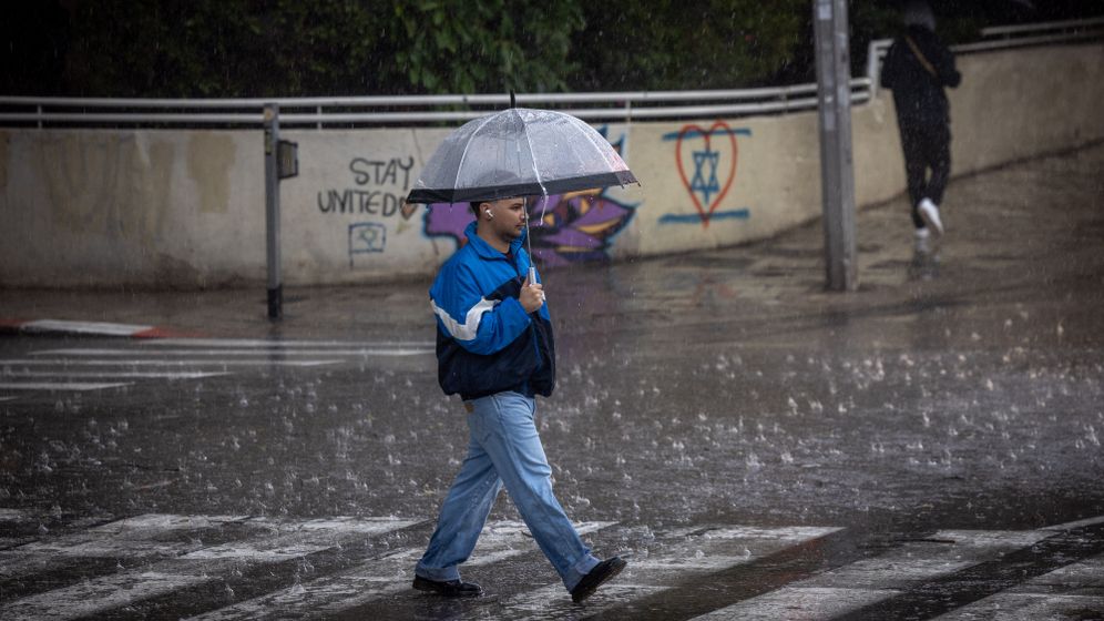 גשם בתל אביב