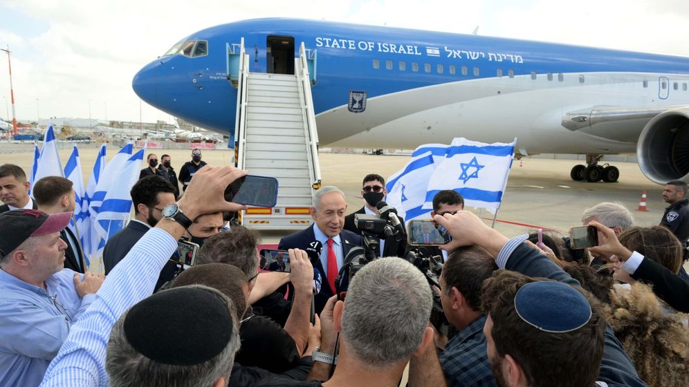 Departure of Benjamin Netanyahu for Washington, le 10.02.2026