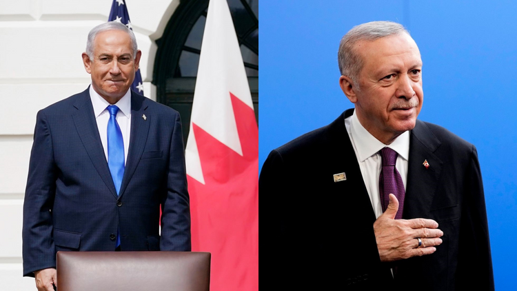 الرئيس التركي أردوغان ورئيس الحكومة الإسرائيلية نتنياهو