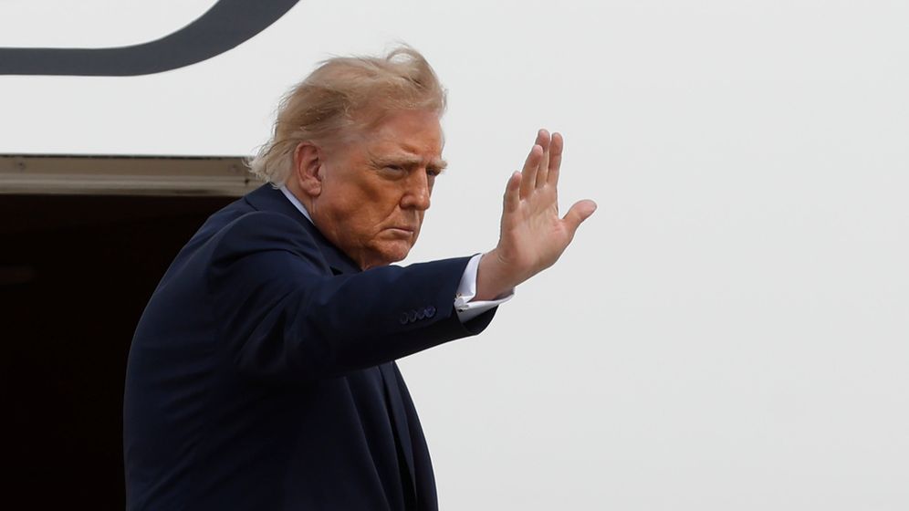 AP Photo/Luis M. Alvarez Donald Trump, le 27.08.2026