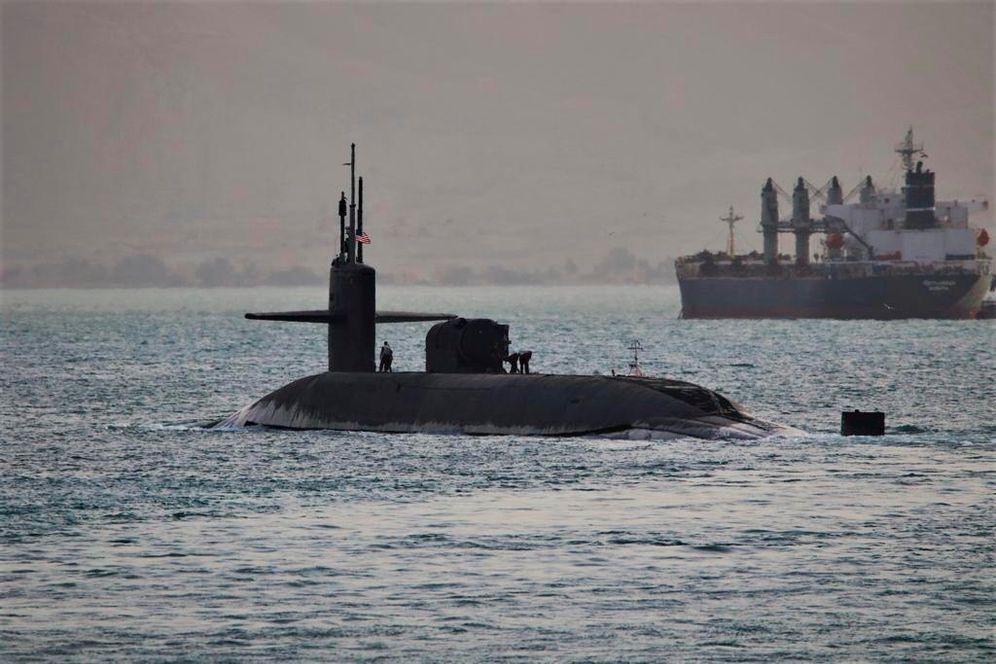 US Navy via AP غواصة امريكية- صورة توضيحية