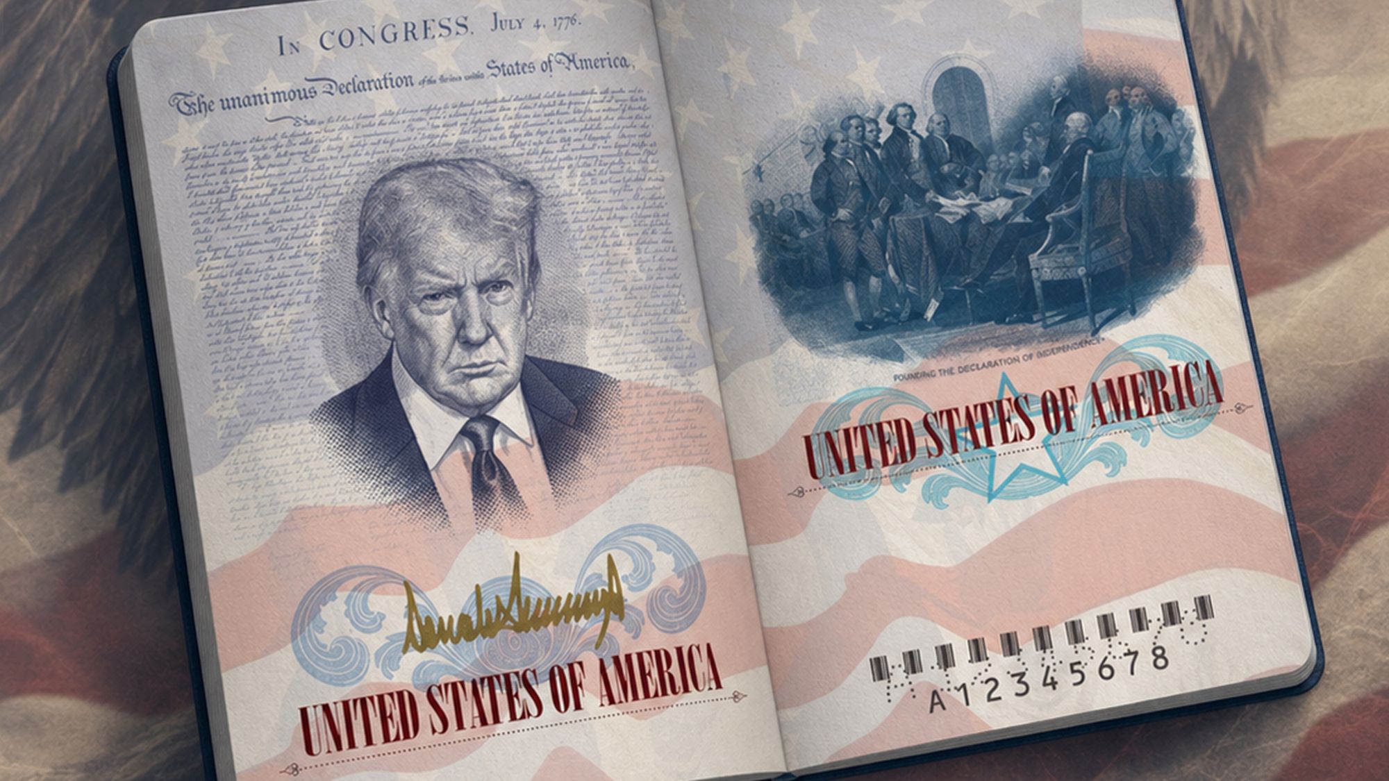 جواز سفر أمريكي “بصورة ترامب” يثير عاصفة من الانتقادات والردود