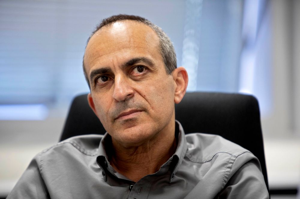 Professor Ronni Gamzu speaks during an interview with the Associated Press at his office near the central Israeli city of Lod, on September 24, 2020.