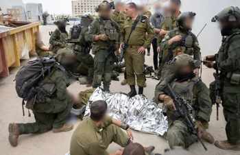 Le chef d’état-major de Tsahal, le lieutenant-général Eyal Zamir, apparaît aux côtés de soldats de l’unité Shaldag de l’armée de l’air israélienne lors d’un exercice à la frontière jordanienne, le 15 mai 2026. 
