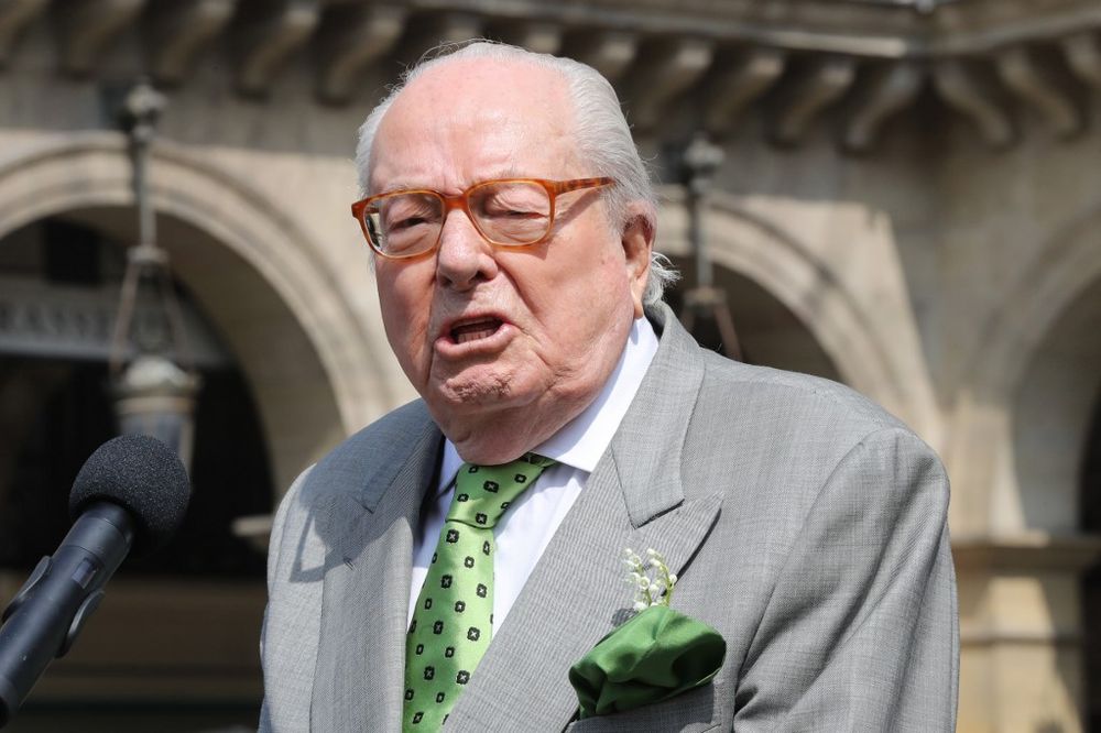 Le fondateur du Front national, Jean-Marie Le Pen le 1er mai 2019