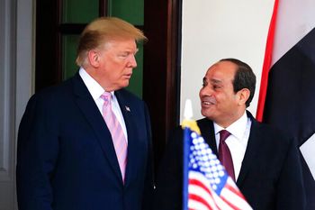 الرئيس الامريكي دونالد ترامب يستقبل عبد الفتاح السيسي