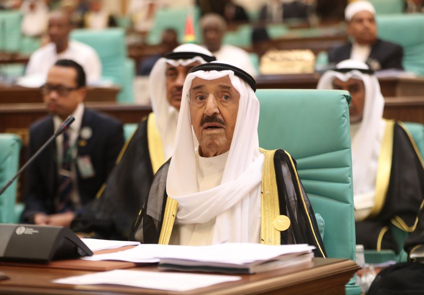 The Emir of Kuwait, Sheikh Jaber al-Ahmad al-Sabah, attends the opening session of a summit of 57 members of the Organization of Islamic Cooperation (OIC) in the Saudi Arabia - June 1, 2019