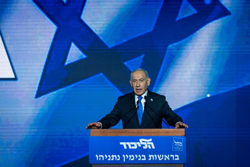 Israeli Prime Minister Benjamin Netanyahu attends a Likud election campaign event ahead of the upcoming general elections, in Tel Aviv, September 17, 2026. 