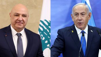 رئيس الوزراء بنيامين نتنياهو، الرئيس اللبناني جوزيف عون، أرشيف