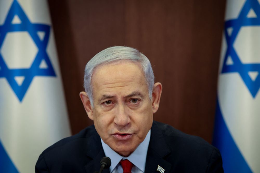 Israeli Prime Minister Benjamin Netanyahu speaks in Jerusalem, Israel.