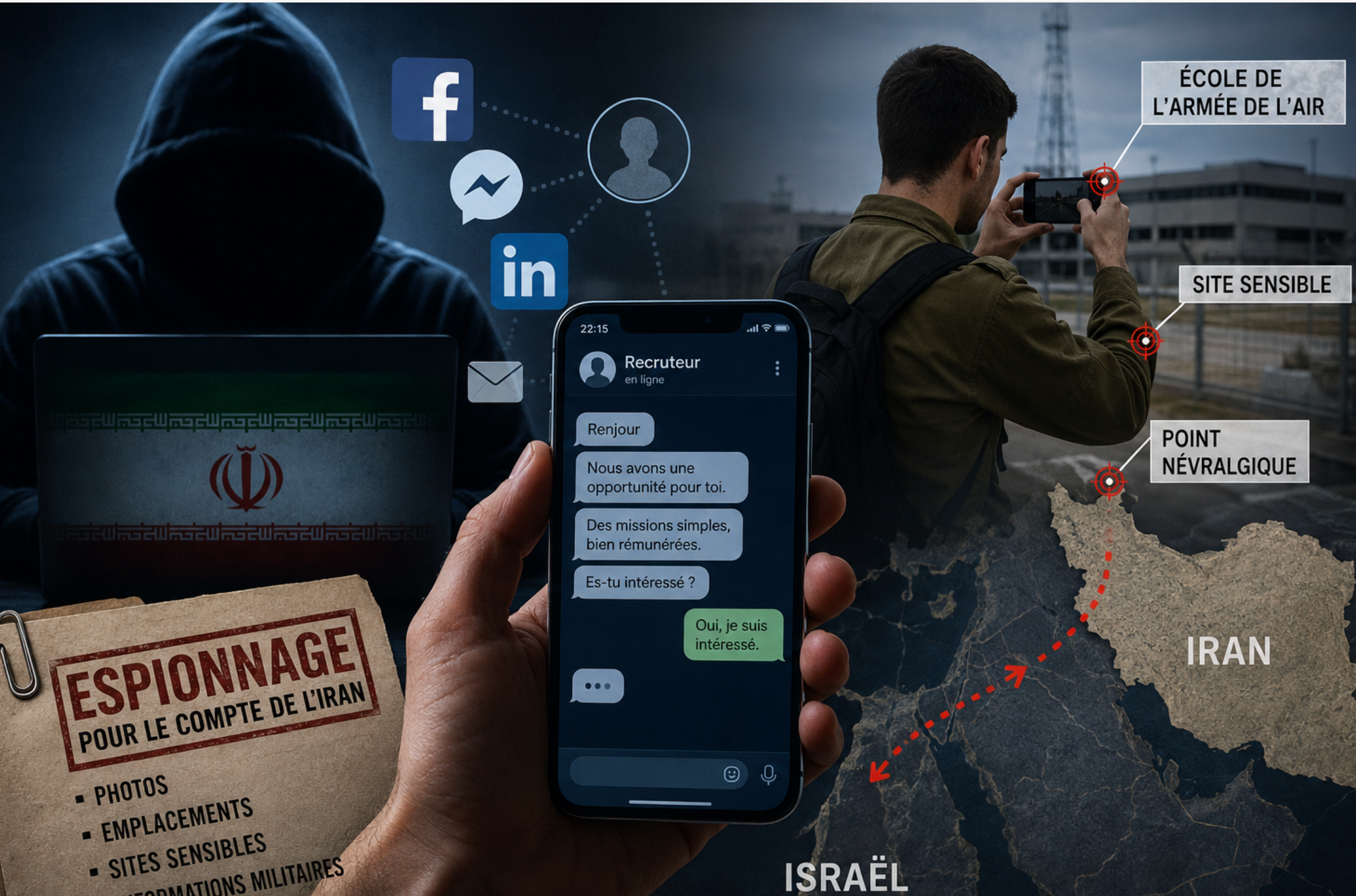 Espionnage iranien : comment Téhéran piège des Israéliens sur internet