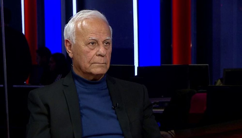 Screenshot of Eliezer Tzafrir, who was the last Mossad station chief in Tehran at the time of the Shah's fall in 1979, in an interview with i24NEWS about the current US-Iran crisis on January 7, 2020