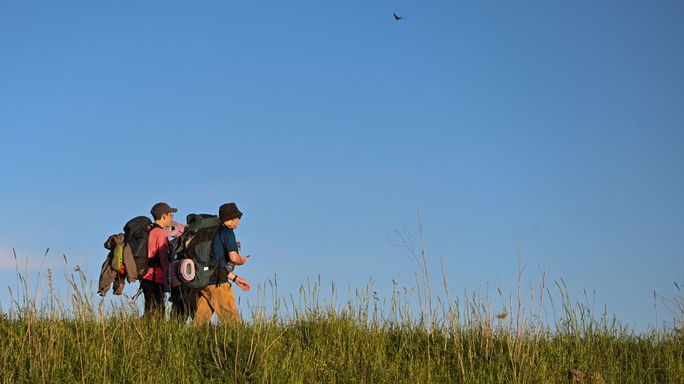 מטיילים בהר בנטל, רמת הגולן