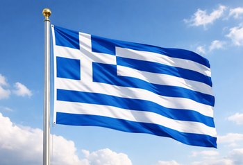 Le drapeau de la Grèce