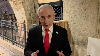 Benjamin Netanyahou au Mur occidental, à Jérusalem, le 10.09.2026