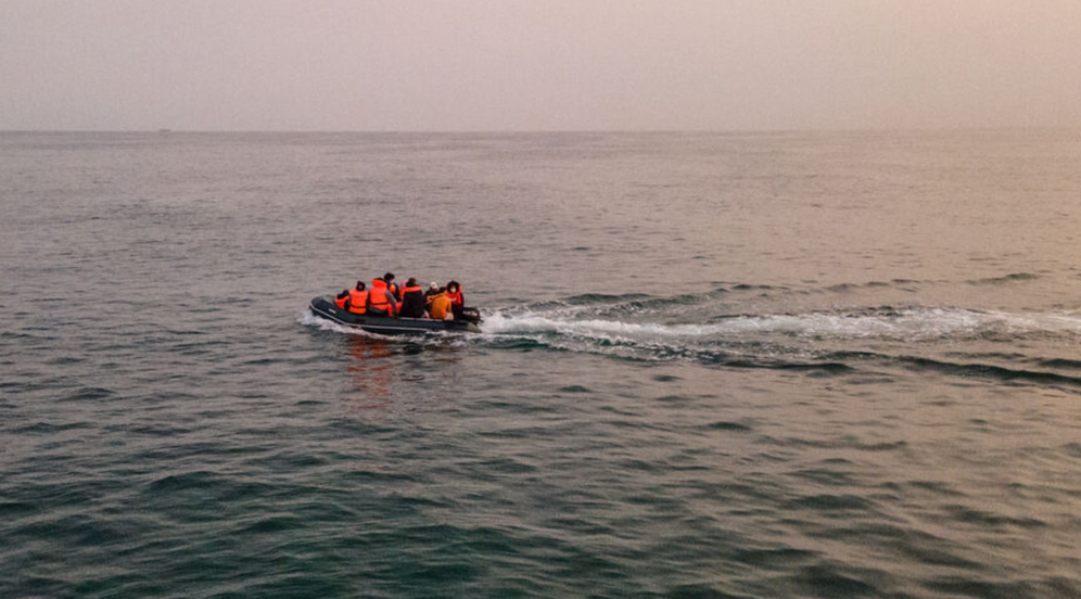 A boat on the English Channel (illustrative)