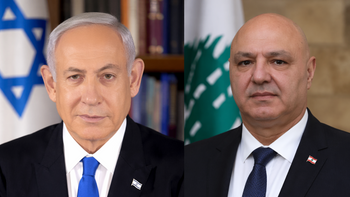 Le Premier ministre israélien Benjamin Netanyahou (à gauche) et le président libanais Joseph Aoun