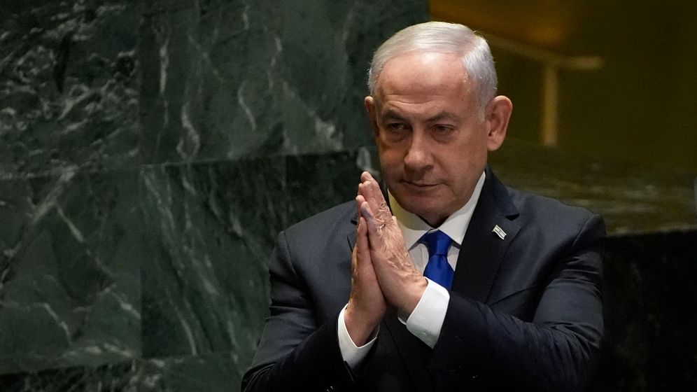 ראש הממשלה בנימין נתניהו מעל בימת האו"ם, ארכיון