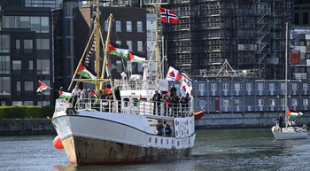 File photo of the Handala seen in Malmö, Sweden, on May 8, 2024

