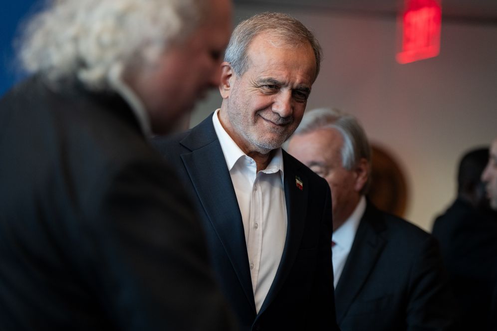 AP Photo/Angelina Katsanis, File FILE - Masoud Pezeshkian, the President of Iran, attends the United Nations General Assembly at United Nations headquarters, on Sept. 25, 2025.