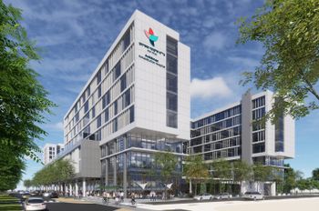 Rendering of the Jusidman Rehabilitation Hospital campus in Sde Dov, North Tel Aviv