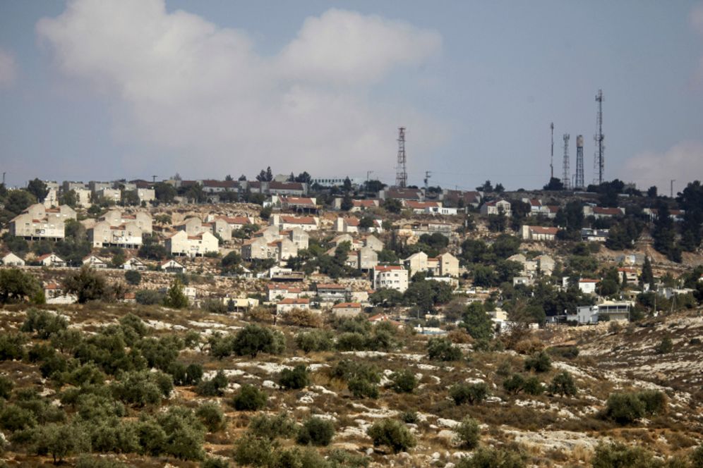 منظر عام لمستوطنة الون موريه، بالقرب من مدينة نابلس بالضفة الغربية، 25 أكتوبر 2021.