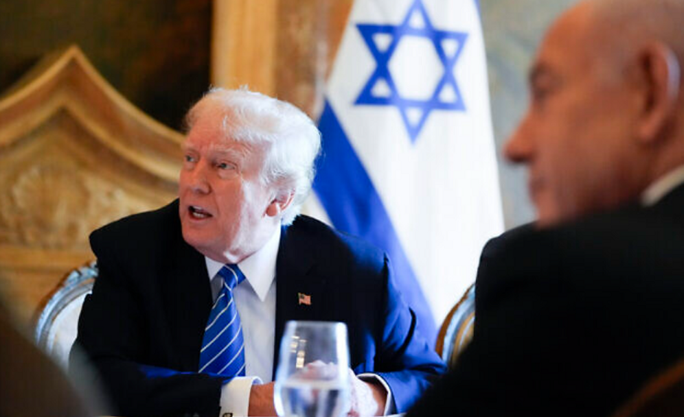 Trump with Netanyahu in Palm Beach, Florida in 2024