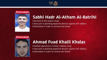 IDF Two terrorists eliminated by the IDF in Gaza while planting explosives aimed at harming IDF troops, Septemebr 7, 2026.