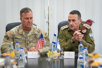 U.S. Central Command (CENTCOM) Commander General Michael Erik Kurilla meets IDF chief Herzi Halevi in Israel, photo released on June 11.