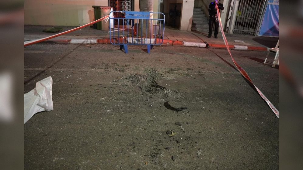 Police Spokesperson Missile fall scene in Tel Aviv 28.03.26