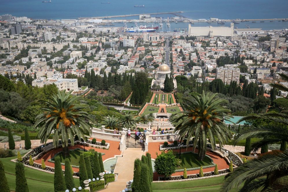 יוסי זמיר/פלאש 90 תצפית על חיפה מהגנים הבהאים הממוקמים בהר הכרמל