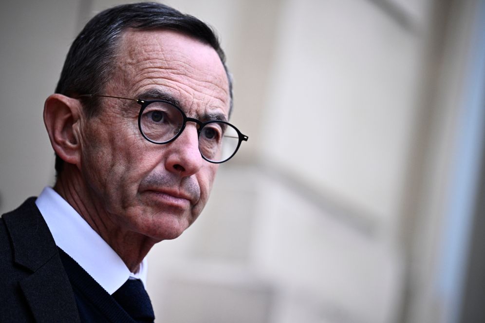 Julien de Rosa, Pool via AP Outgoing French Minister of the Interior Bruno Retailleau