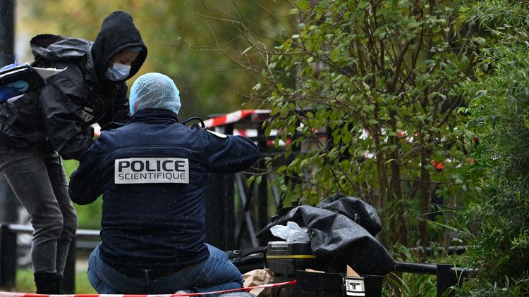 La police sur les lieux de l'attentat de Trappes, le 23.10.2026