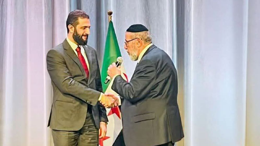 أحمد الشرع يلتقي الحاخام يوسف حمرا