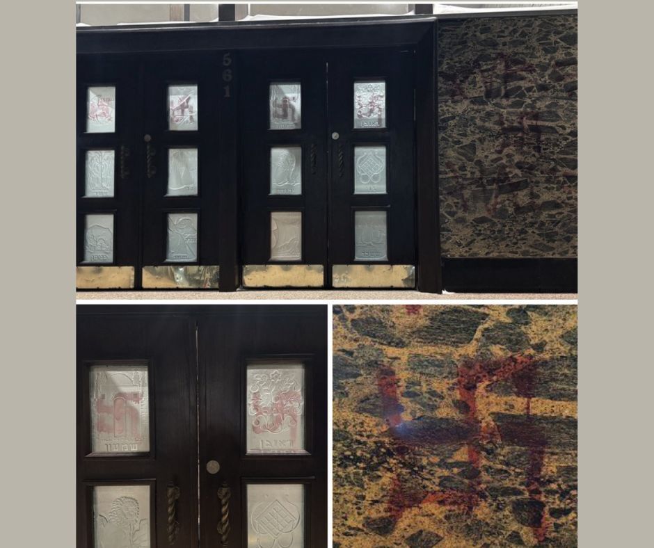 Canada : des graffitis antisémites peints sur la façade d'une synagogue