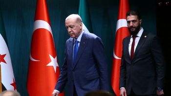 Reuters Turkish President Recep Tayyip Erdoğan and Syrian President Ahmed al-Sharaa