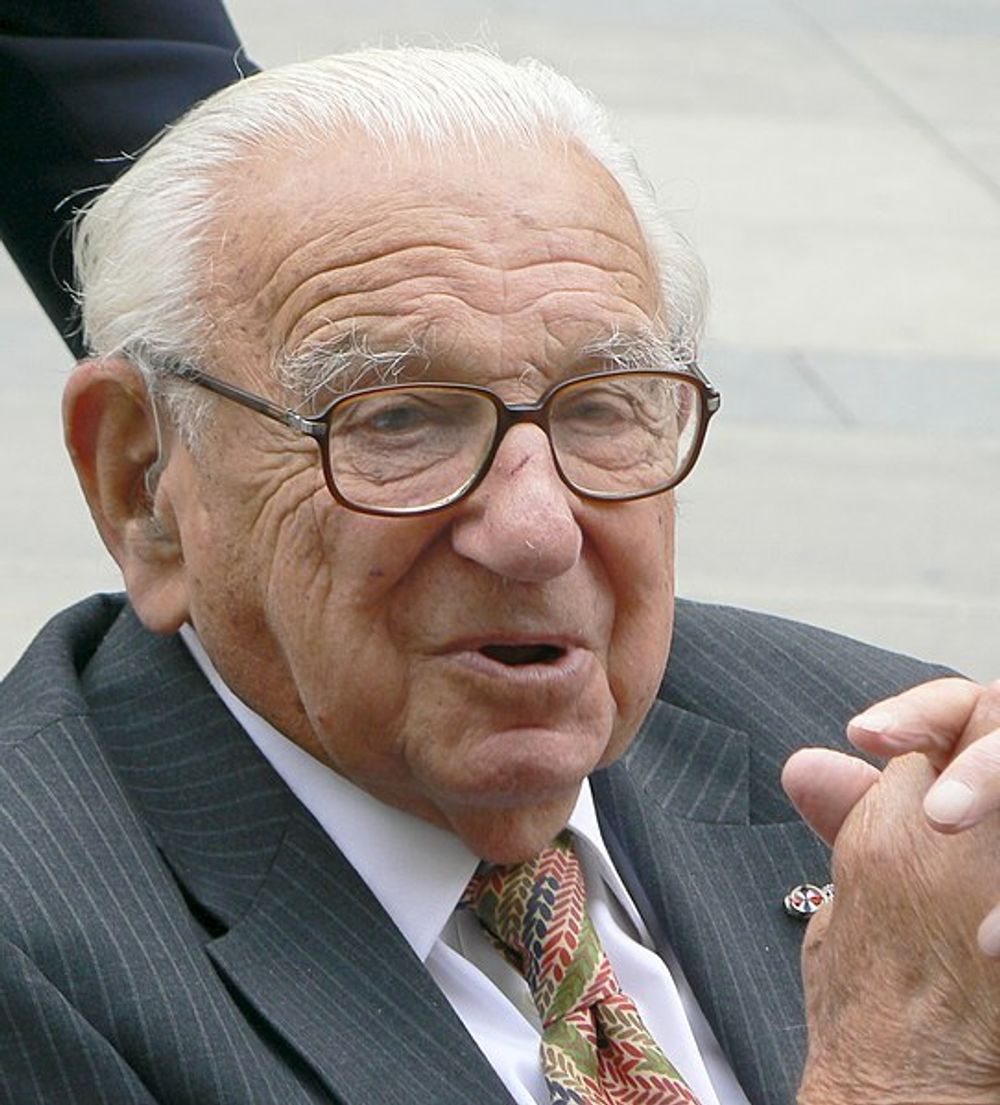Nicholas Winton à Prague en 2007