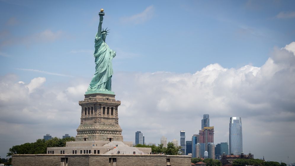 Oren Ben Hakoon/Flash90 File photo of the Statue of Liberty in NYC, United States