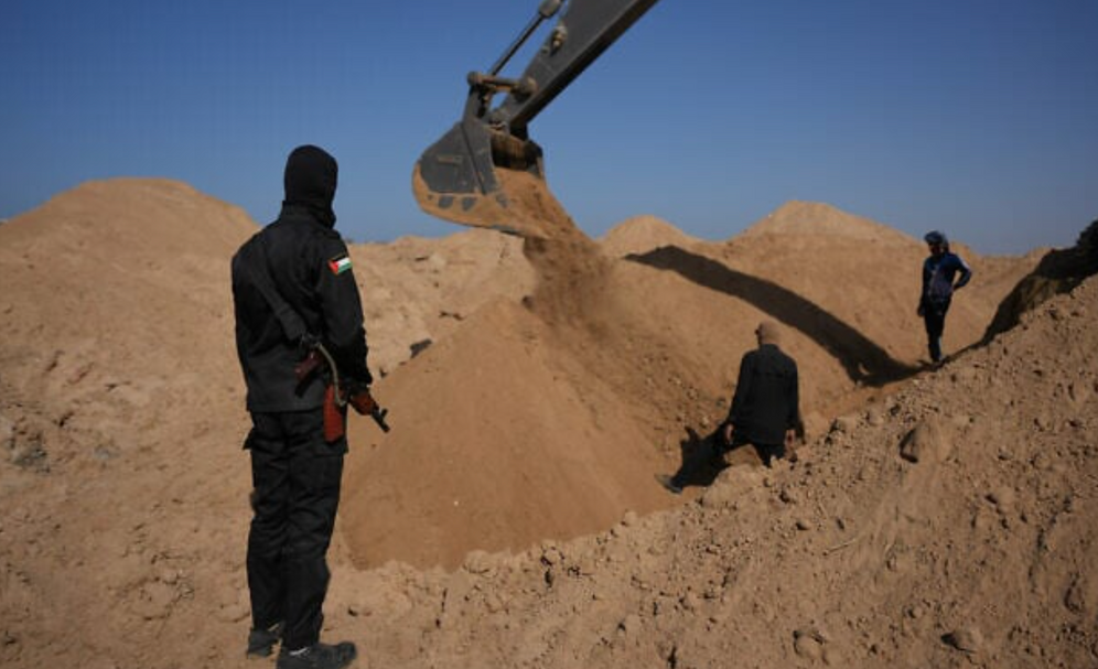 Recherche de corps d'otages dans la bande de Gaza