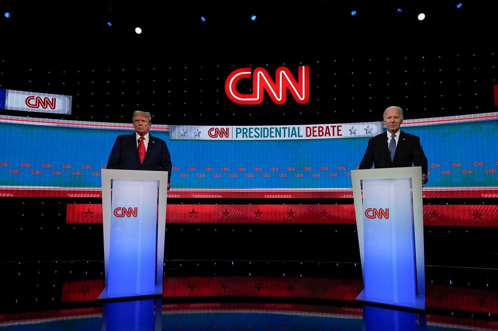 Donald Trump and Joe Biden first 2024 presidential debate, Atlanta, June 27.